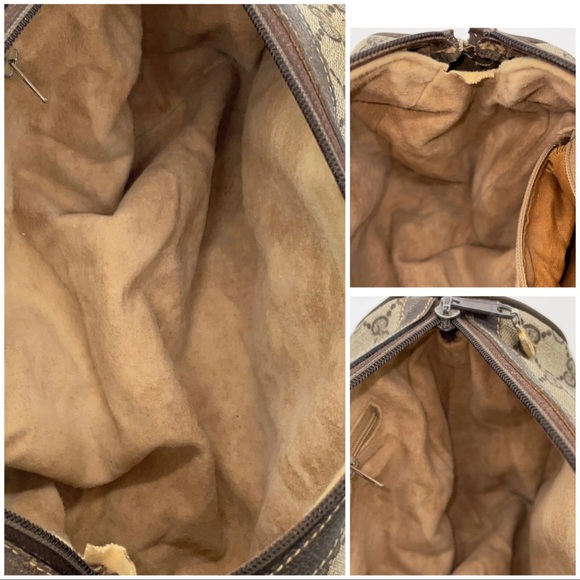 Auth Gucci GG Supreme Sherry Line
PVC Brown Mini Boston Bag - Picture 12 of 16